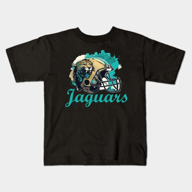 Jaguars Football Team Kids T-Shirt by vectrus